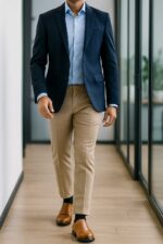 کفش چرم طبیعی مردانه دیاموند سرپنجه- رنگ عسلی-فروشگاه تبریزپا