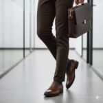 کفش چرم طبیعی هشترک دیاموند بی بند مردانه -رنگ عسلی-فروشگاه تبریزپا