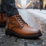 پوتین مردانه چرم بندی نیویورک-تبریزپا