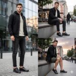 کفش اسپرت آتلانتیس بندی دورنگ اسپرت چرم طبیعی - فروشگاه تبریزپا