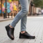 کفش اسپرت آتلانتیس بندی دورنگ اسپرت چرم طبیعی - فروشگاه تبریزپا