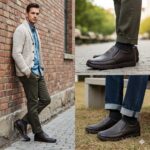 کفش آوا زیگزال بی بند مردانه با رویه چرم طبیعی و طراحی شیک، مناسب استفاده روزمره- فروشگاه تبریزپا