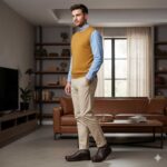 کفش آرچر بی بند مردانه چرم طبیعی-تبریزپا