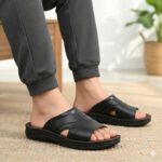 صندل دمپایی چرم طبیعی سبک و شیک تابستانی-ونیز-تبریزپا