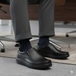 کفش نوا بدون‌بند مردانه چرم طبیعی، محصول فروشگاه تبریزپا