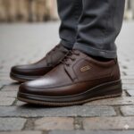 کفش استیل بندی چرمی طبیعی مردانه شیک و مقاوم – فروشگاه تبریزپا