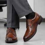 کفش مردانه مجلسی چرم طبیعی آریو بندی-تبریپا