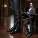 کفش مجلسی چرم طبیعی دیاموند بندی-رنگ مشکی-تبریزپا