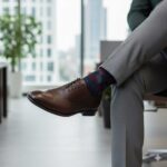 کفش مجلسی چرم طبیعی دیاموند بندی-رنگ قهوه ای- فروشگاه تبریزپا