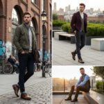 کفش روزانه چرم طبیعی فلیکس-رنگ عسلی-فروشگاه تبریزپا