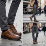 کفش اکتیو بندیمردانه چرم طبیعی و طراحی شیک- رنگ عسلی- فروشگاه تبریزپا