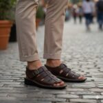 کفش کلارک روزمره چرم طبیعی شیک و راحت تابستانی- رنگ قهوه ای-- نیترو- فروشگاه تبریزپا