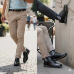 کفش لیو بندی چرم طبیعی مردانه اسپرت- رنگ مشکی- فروشگاه تبریزپا