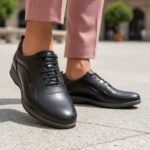 کفش لیو بندی چرم طبیعی مردانه اسپرت- رنگ مشکی- فروشگاه تبریزپا