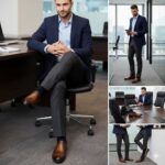 کفش چرم طبیعی هشترک دیاموند بی بند مردانه -رنگ عسلی-فروشگاه تبریزپا