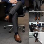 کفش چرم طبیعی هشترک دیاموند بی بند مردانه -رنگ عسلی-فروشگاه تبریزپا