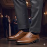 کفش چرم طبیعی مردانه دیاموند سرپنجه- رنگ عسلی-فروشگاه تبریزپا