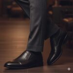 کفش چرم طبیعی مردانه دیاموند سرپنجه- رنگ مشکی-فروشگاه تبریزپا