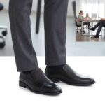 کفش چرم طبیعی مردانه دیاموند سرپنجه- رنگ مشکی-فروشگاه تبریزپا