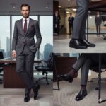 کفش چرم طبیعی دیاموند مردانه بنددار-رنگ مشکی-تبریزپا