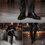 کفش چرم طبیعی دیاموند مردانه بنددار-رنگ مشکی-تبریزپا