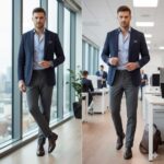 کفش مجلسی چرم طبیعی دیاموند افسری بی بند-رنگ قهوه ای-فروشگاه تبریزپا