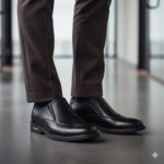 کفش آدرینا بی بنده چرم طبیعی - رنگ مشکی - فروشگاه تبریزپا