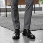 کفش لورنس بندی مردانه چرم طبیعی – رنگ مشکی - فروشگاه تبریزپا