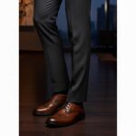 کفش لورنس بندی مردانه چرم طبیعی – رنگ عسلی - فروشگاه تبریزپا