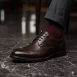 کفش لورنس بندی مردانه چرم طبیعی – رنگ قهوه ای - فروشگاه تبریزپا