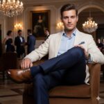 کفش نایسین بندی مردانه چرم طبیعی – رنگ عسلی - فروشگاه تبریزپا