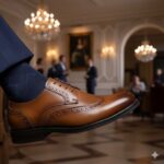 کفش نایسین بندی مردانه چرم طبیعی – رنگ عسلی - فروشگاه تبریزپا