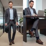 کفش آوا بندی مردانه چرم طبیعی - رنگ قهوه ای - فروشگاه تبریزپا