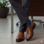 کفش آیرون مردانه چرم طبیعی - رنگ عسلی - محصول فروشگاه تبریزپا