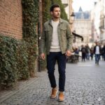 کفش انرژی پلاس نابوک مردانه چرم طبیعی اسپرت – رنگ عسلی - فروشگاه تبریزپا