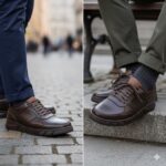 کفش اسپرت انرژی بندی مردانه چرم طبیعی - رنگ قهوه ای – فروشگاه تبریزپا