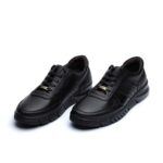 کفش اکتیو بندیمردانه چرم طبیعی و طراحی شیک- رنگ مشکی- فروشگاه تبریزپا