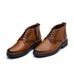 پوتین مردانه چرم بندی نیویورک-عسلی-تبریزپا