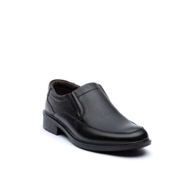 کفش مجلسی مردانه چرم نئو بی بند-نمای جلو-تبریزپا