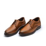 کفش مردانه مجلسی چرم زوما بندی-عسلی-تبریزپا