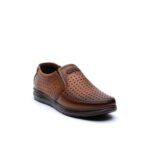 کفش مانا بدون بند مردانه تابستانی چرم طبیعی-محصول فروشگاه تبریزپا