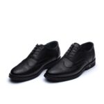 کفش نایسین بندی مردانه چرم طبیعی – رنگ مشکی - فروشگاه تبریزپا