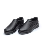 کفش استیل بی بند مردانه با رویه چرم طبیعی و طراحی-تبریزپا