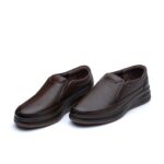 کفش استیل بی بند مردانه با رویه چرم طبیعی و طراحی-تبریزپا