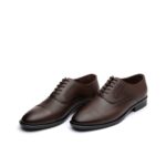 کفش مجلسی چرم طبیعی دیاموند بندی-رنگ قهوه ای- فروشگاه تبریزپا