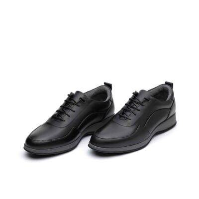 کفش لیو بندی چرم طبیعی مردانه اسپرت- رنگ مشکی- فروشگاه تبریزپا