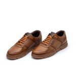 کفش اسپرت انرژی بندی مردانه چرم طبیعی - رنگ عسلی – فروشگاه تبریزپا