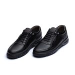 کفش اسپرت انرژی بندی مردانه چرم طبیعی -رنگ مشکی – فروشگاه تبریزپا