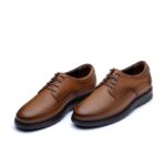 کفش آوا بندی مردانه چرم طبیعی - رنگ عسلی - فروشگاه تبریزپا