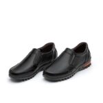 کفش روزمره اورکا چرم طبیعی مردانه-رنگ مشکی-فروشگاه تبریزپا